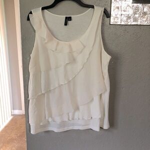 Relativity sleeveless tiered shirt size 1X